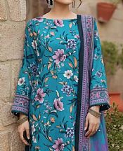 Salitex Turquoise Khaddar Suit- Pakistani Winter Clothing