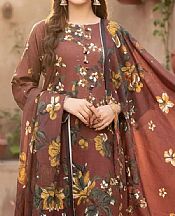 Salitex Brown Khaddar Suit- Pakistani Winter Dress