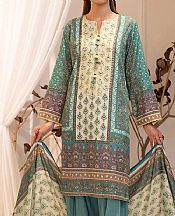 Salitex Turquoise Khaddar Suit- Pakistani Winter Clothing