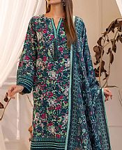 Salitex Teal Khaddar Suit- Pakistani Winter Dress