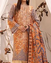 Salitex Peach Khaddar Suit- Pakistani Winter Dress