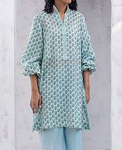 Salitex Light Turquoise Lawn Kurti- Pakistani Designer Lawn Suits