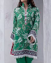 Salitex White/Green Lawn Kurti- Pakistani Designer Lawn Suits