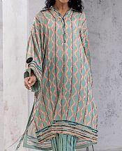 Salitex Turquoise Lawn Suit (2 Pcs)- Pakistani Designer Lawn Suits