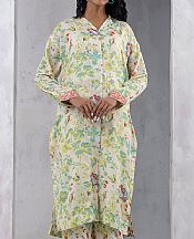 Salitex Off-white/Mint Lawn Suit (2 Pcs)- Pakistani Lawn Dress
