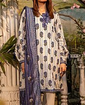 Salitex Cream Lawn Suit- Pakistani Designer Lawn Suits
