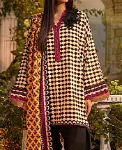 Salitex Ivory/Black Lawn Suit- Pakistani Designer Lawn Suits
