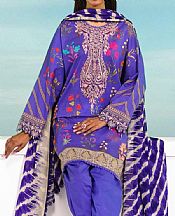 Iris Purple Lawn Suit- Pakistani Lawn Dress