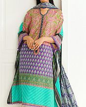 Multi Color Lawn Suit (2 Pcs)- Pakistani Lawn Dress
