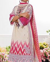 White Lawn Suit (2 Pcs)- Pakistani Designer Lawn Dress