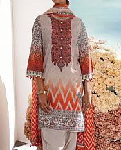 Light Grey Lawn Suit (2 Pcs)- Pakistani Lawn Dress