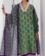 Emerald Green Lawn Suit (2 Pcs)- Pakistani Lawn Dress