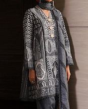 Sana Safinaz Slate Grey Slub Suit (2 Pcs)