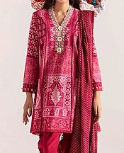 Sana Safinaz Magenta Slub Suit (2 Pcs)- Pakistani Winter Dress
