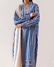 Sana Safinaz Cornflower Blue Slub Suit- Pakistani Winter Clothing