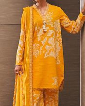 Sana Safinaz Golden Yellow Slub Suit- Pakistani Winter Clothing