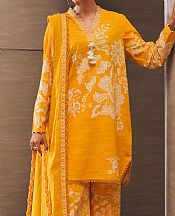 Sana Safinaz Golden Yellow Slub Suit