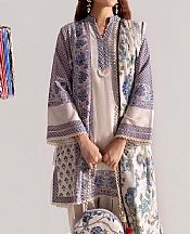 Sana Safinaz White Slub Suit (2 Pcs)- Pakistani Winter Clothing