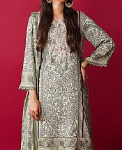 Sana Safinaz Off-white Linen Suit (2 Pcs)- Pakistani Winter Clothing