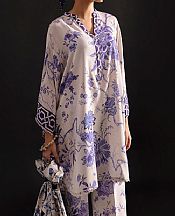 Sana Safinaz White Linen Suit (2 Pcs)v- Pakistani Winter Clothing