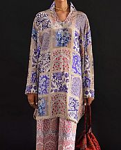 Sana Safinaz Multi Color Linen Suit (2 Pcs)