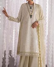 Off-white Viscose Suit- Pakistani Winter Dress