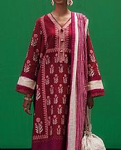 Maroon Slub Suit (2 Pcs)- Pakistani Winter Clothing