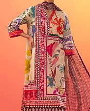 Sana Safinaz Multicolor Lawn Suit (2 Pcs)- Pakistani Designer Lawn Suits