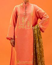 Sana Safinaz Salmon Pink Lawn Suit- Pakistani Lawn Dress