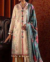 Ivory/Teal Slub Suit
