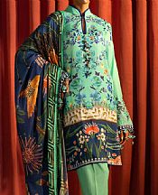 Aqua Linen Suit
