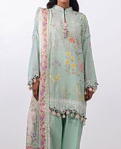 Light Turquoise Lawn Suit