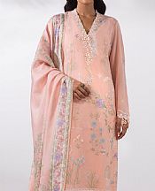 Peach Lawn Suit