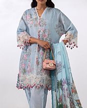 Sana Safinaz Cadet Blue Net Suit- Pakistani Designer Lawn Suits