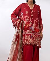 Sana Safinaz Scarlet Lawn Suit- Pakistani Designer Lawn Suits