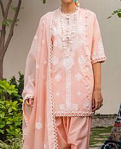 Sana Safinaz Peach Chambray Suit- Pakistani Designer Chiffon Suit