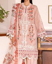 Sana Safinaz Peach Net Suit- Pakistani Designer Chiffon Suit