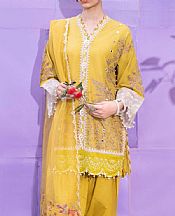 Sana Safinaz Golden Yellow Lawn Suit- Pakistani Lawn Dress