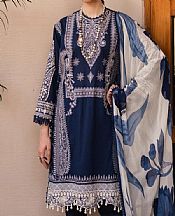 Sana Safinaz Midnight Blue Lawn Suit- Pakistani Designer Lawn Suits