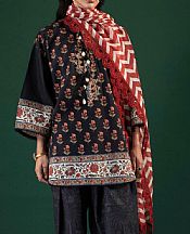 Sana Safinaz Black Lawn Suit- Pakistani Designer Lawn Suits