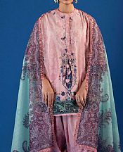 Sana Safinaz Rose Pink Lawn Suit- Pakistani Designer Lawn Suits