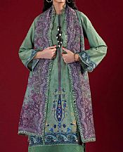 Sana Safinaz Pastel Green Lawn Suit- Pakistani Lawn Dress