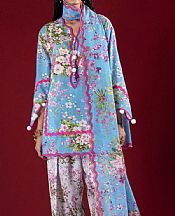Sana Safinaz Lilac/Blue Lawn Suit- Pakistani Designer Lawn Suits