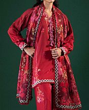 Sana Safinaz Crimson Lawn Suit- Pakistani Designer Lawn Suits