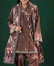 Sana Safinaz Congo Brown Lawn Suit- Pakistani Lawn Dress