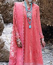 Brink Pink Net Suit- Pakistani Designer Chiffon Suit