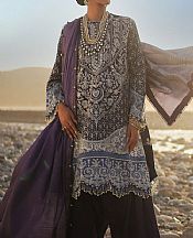 Sana Safinaz Navy Blue Lawn Suit- Pakistani Designer Lawn Suits