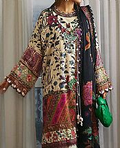 Sana Safinaz Off-white Linen Suit- Pakistani Winter Dress