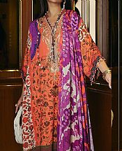 Sana Safinaz Coral Linen Suit- Pakistani Winter Dress