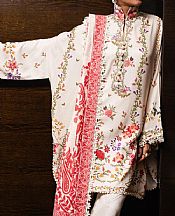 Sana Safinaz Off-white Linen Suit- Pakistani Winter Dress